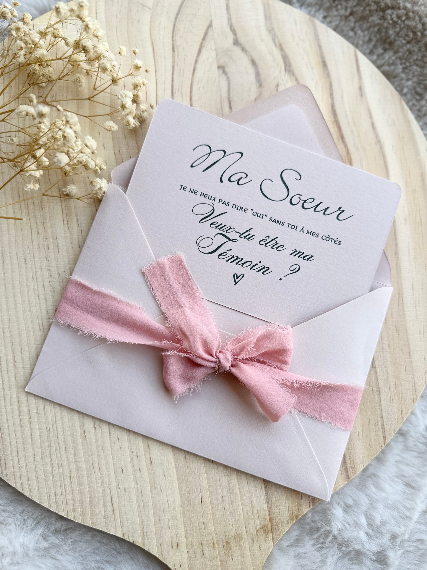Carte demande de témoin de mariage garçon d'honneur, demoiselle d'honneur