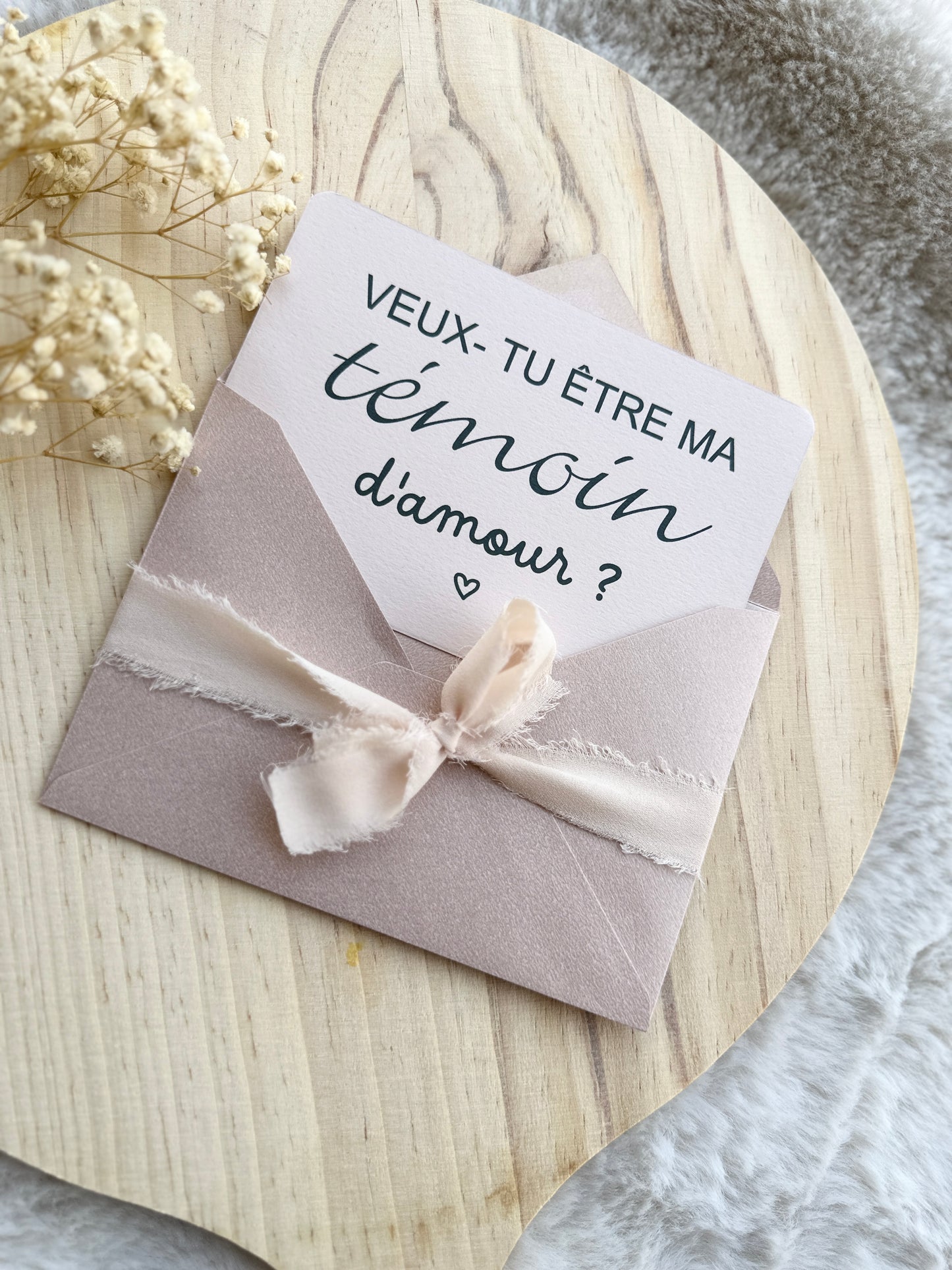 Carte demande de témoin de mariage garçon d'honneur, demoiselle d'honneur
