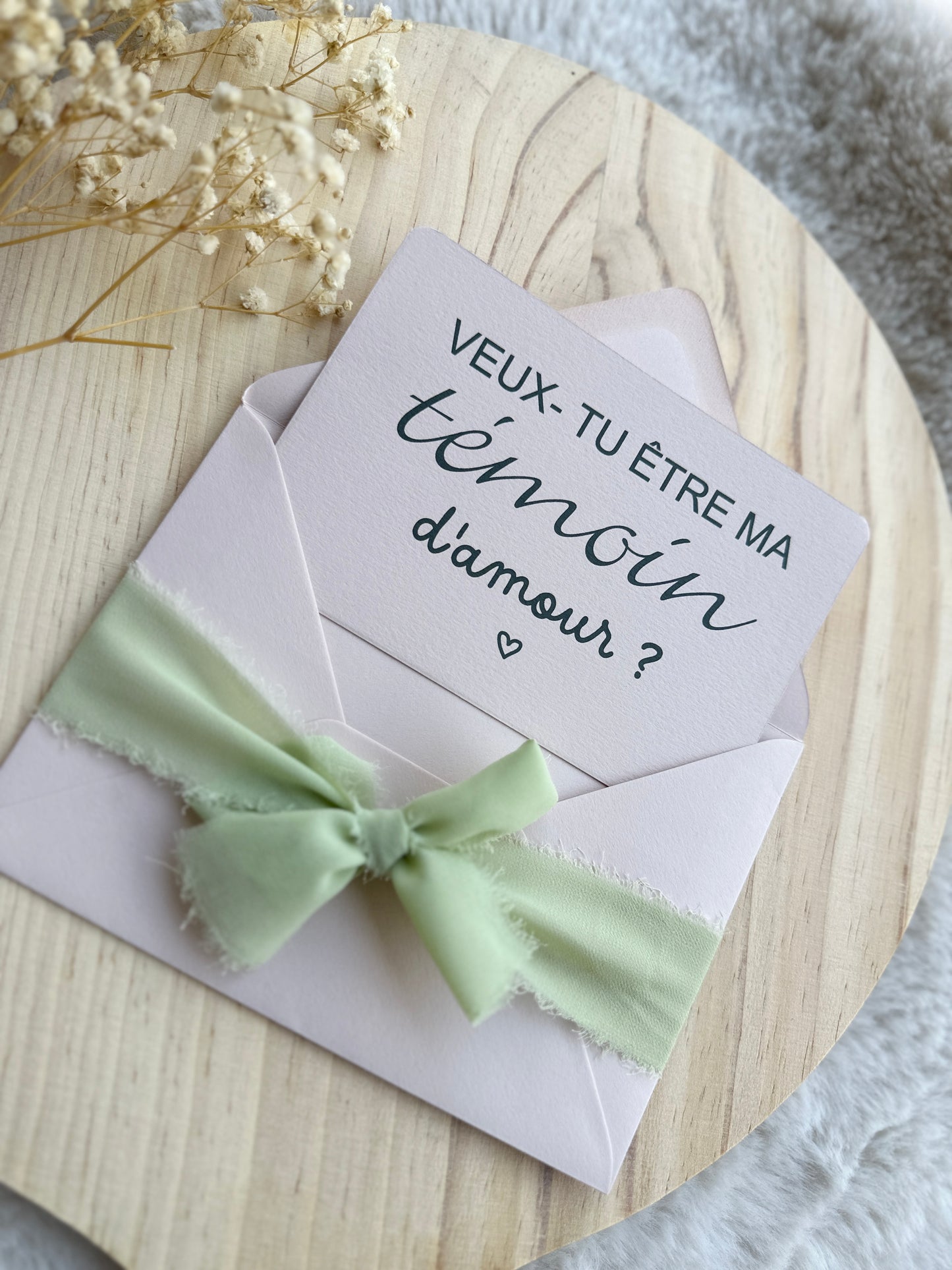 Carte demande de témoin de mariage garçon d'honneur, demoiselle d'honneur