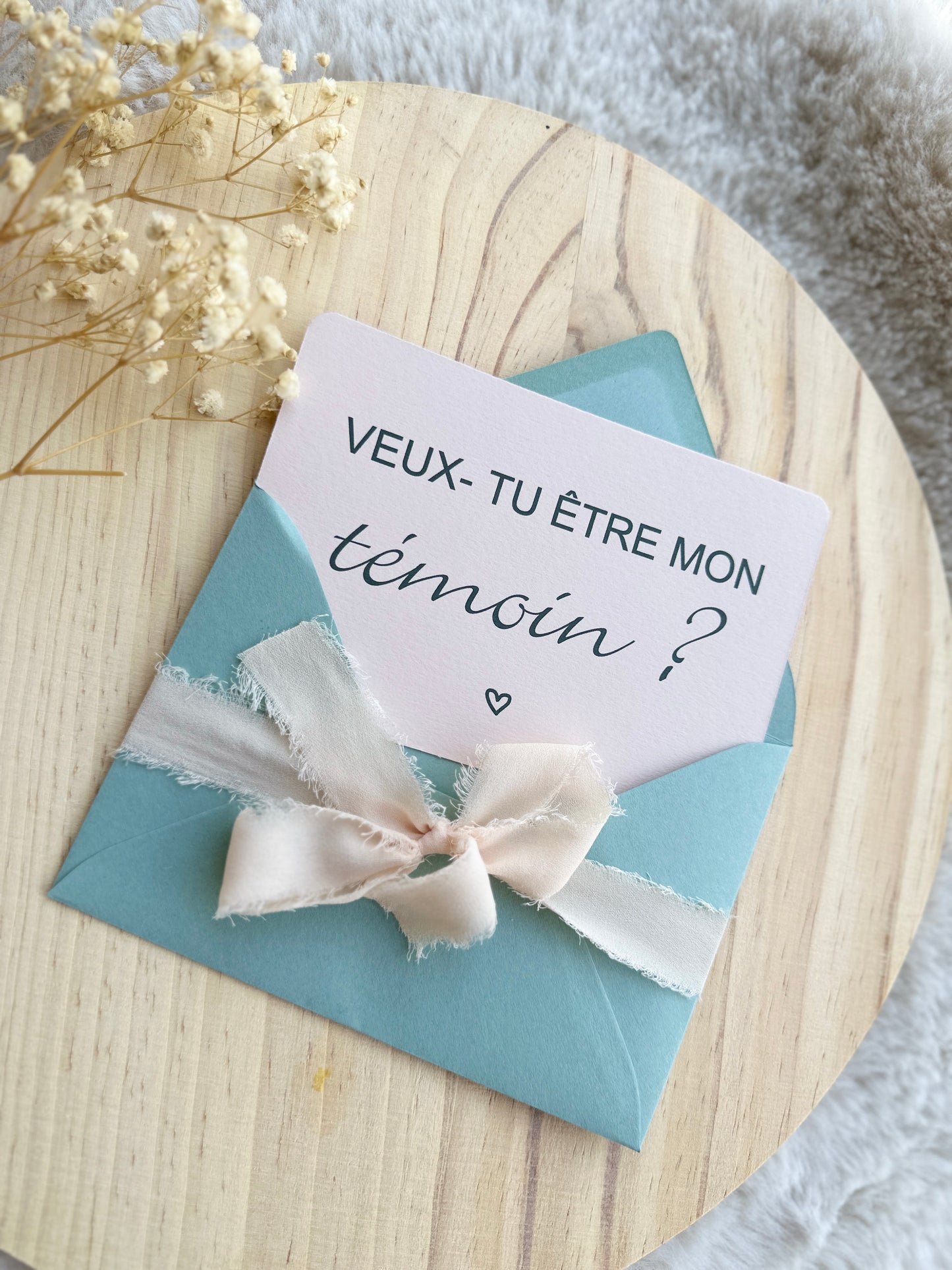 Carte demande de témoin de mariage garçon d'honneur, demoiselle d'honneur