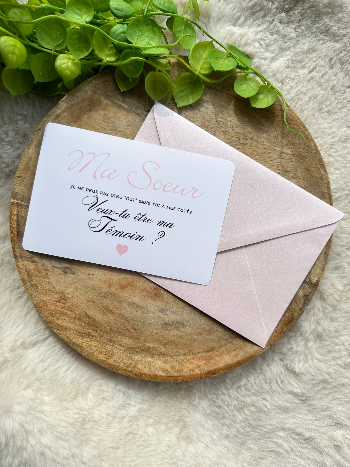 Carte demande de témoin de mariage