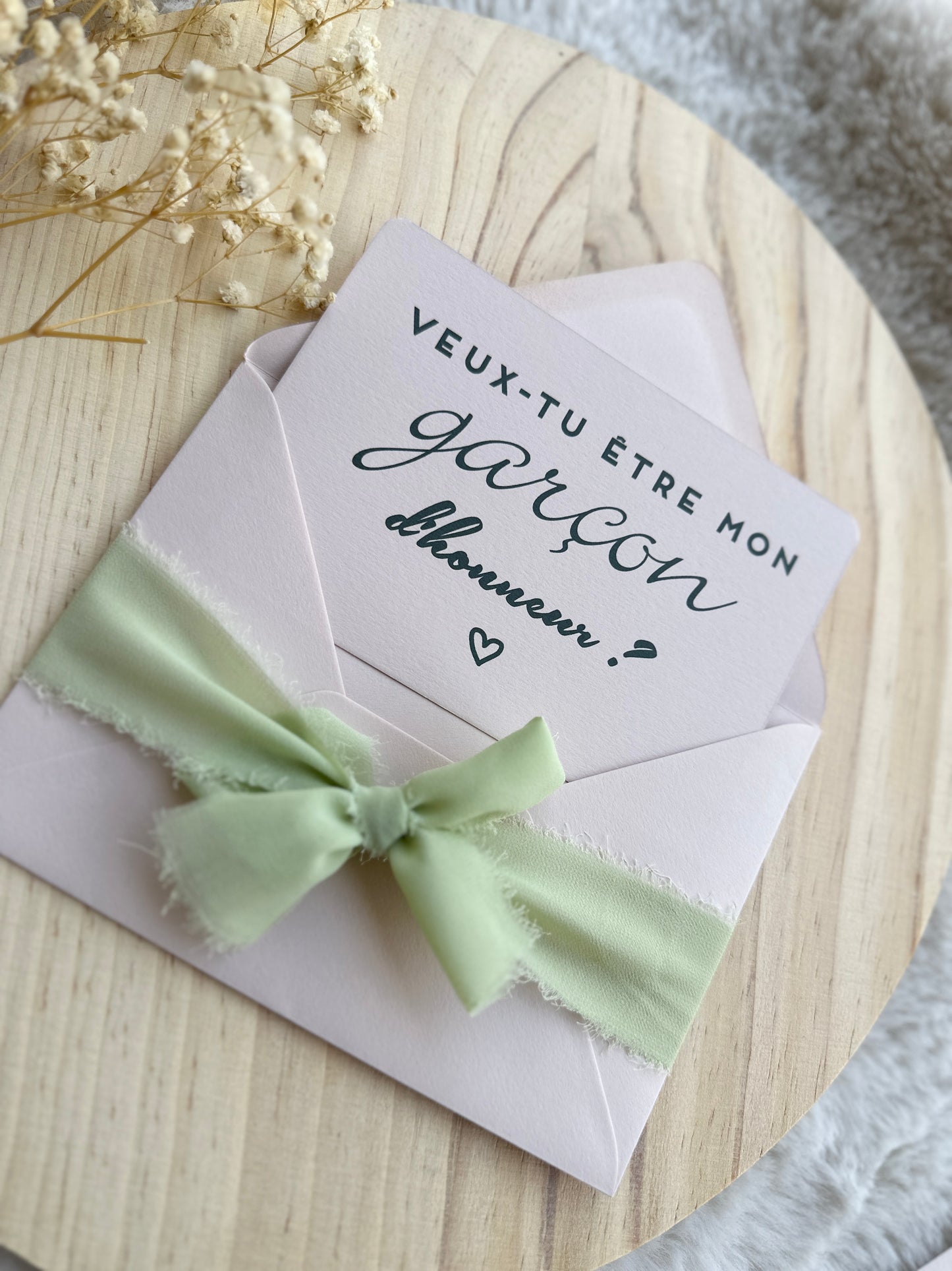 Carte demande de témoin de mariage garçon d'honneur, demoiselle d'honneur