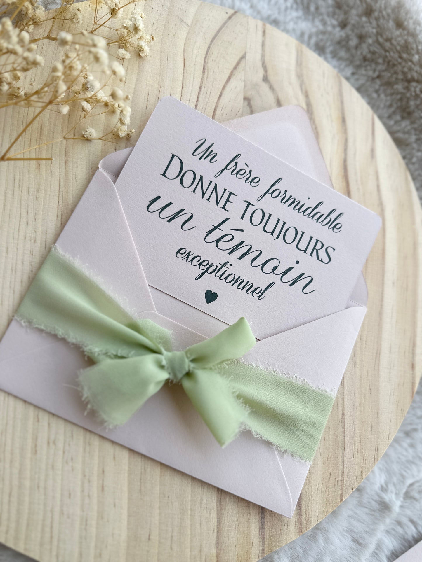 Carte demande de témoin de mariage garçon d'honneur, demoiselle d'honneur