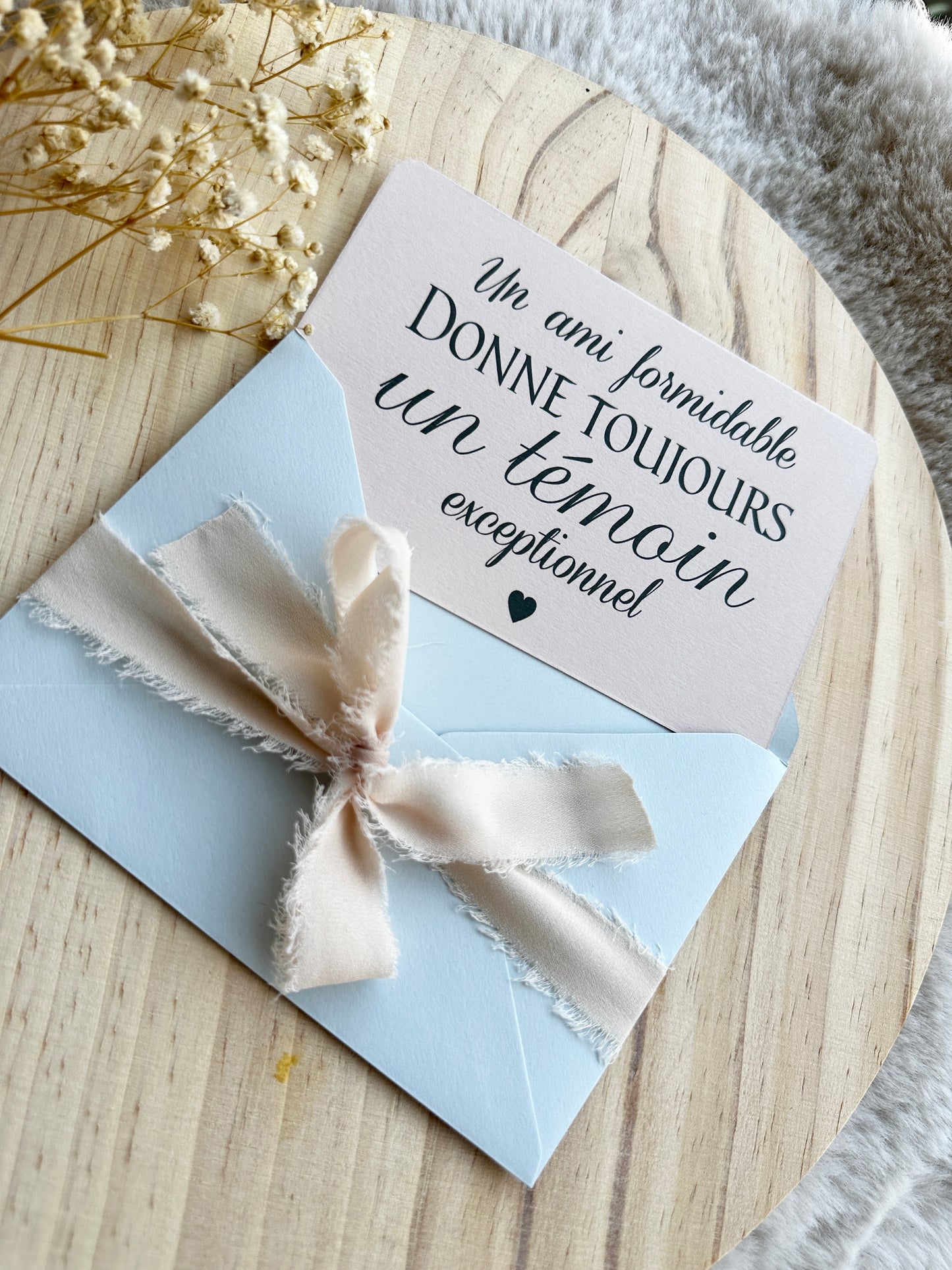 Carte demande de témoin de mariage garçon d'honneur, demoiselle d'honneur