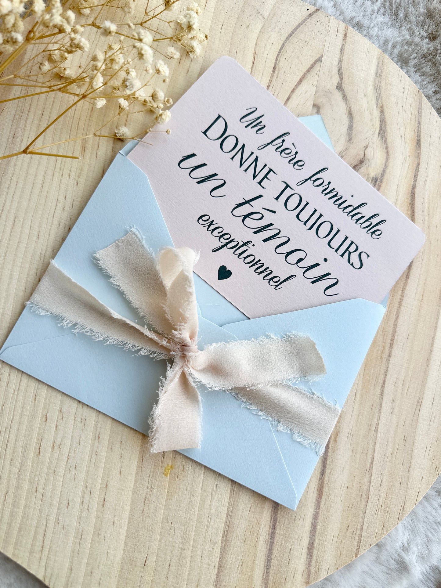 Carte demande de témoin de mariage garçon d'honneur, demoiselle d'honneur