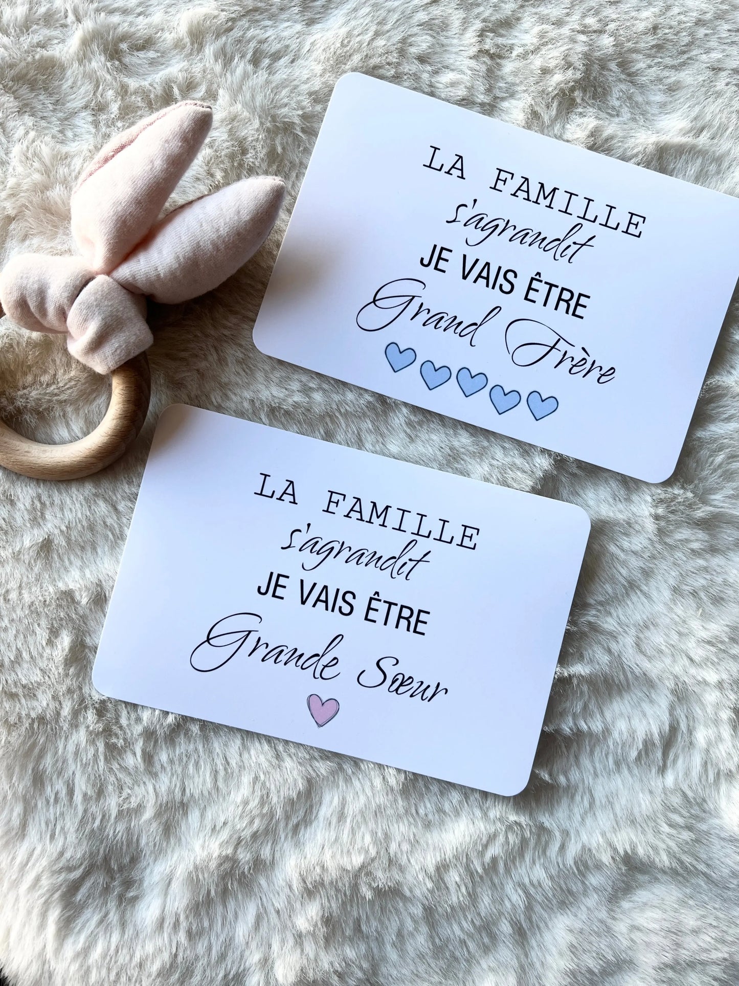 Cartes annonce de grossesse grande sœur, grand frère - Annonce ton Bonheur