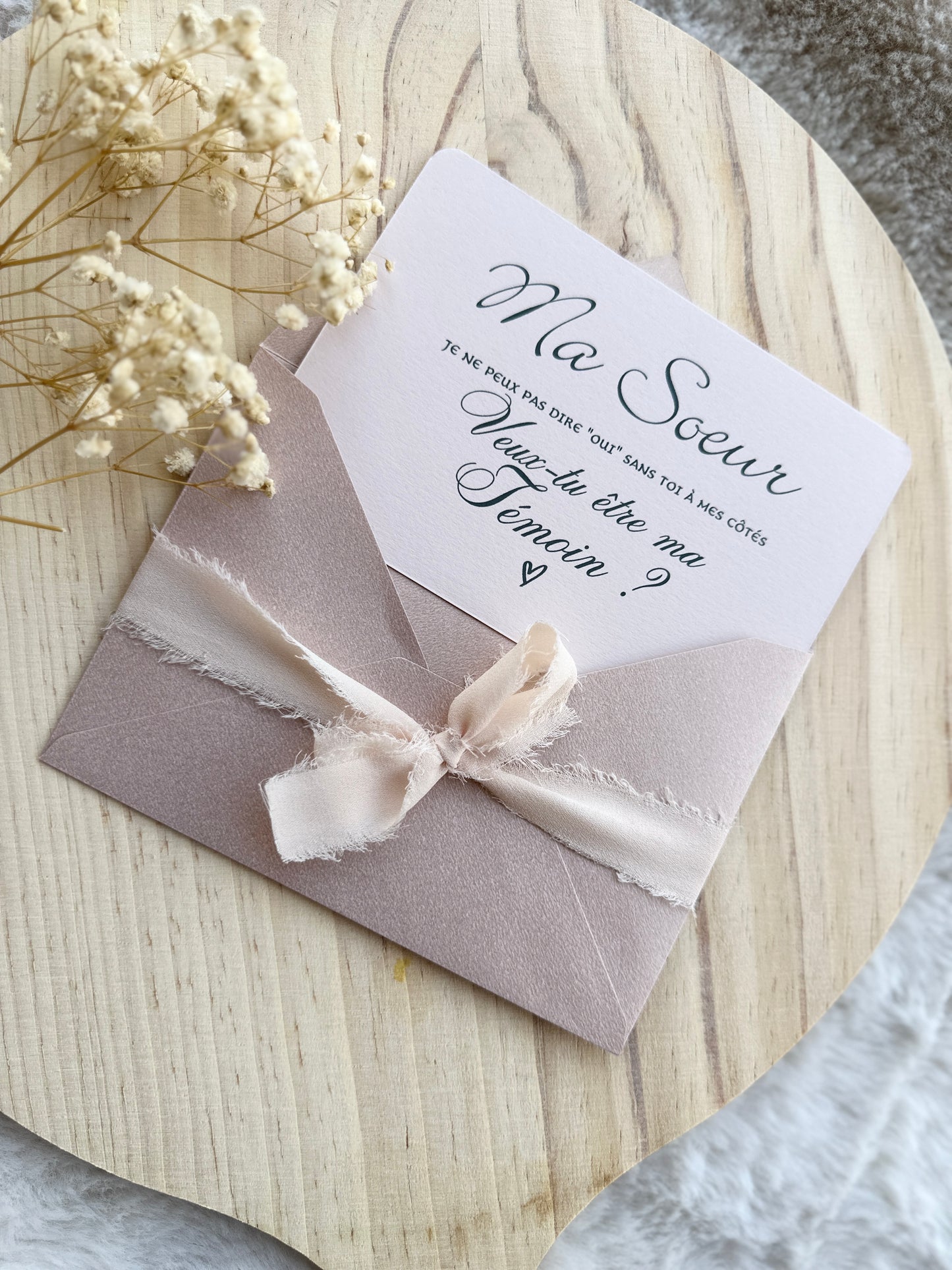 Carte demande de témoin de mariage garçon d'honneur, demoiselle d'honneur