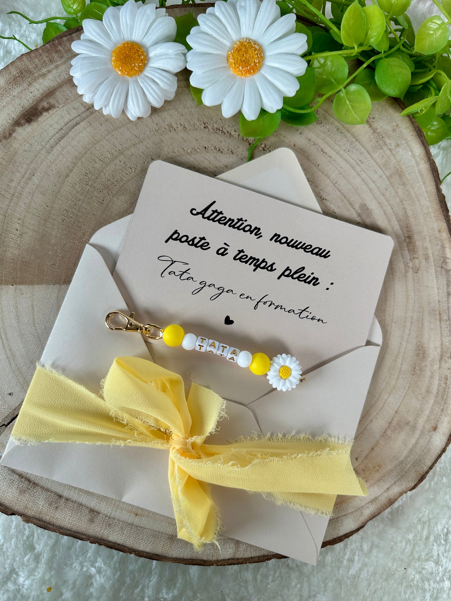 Annonce grossesse carte porte clé pour tata (soeur, meilleure amie, cousine, amie)