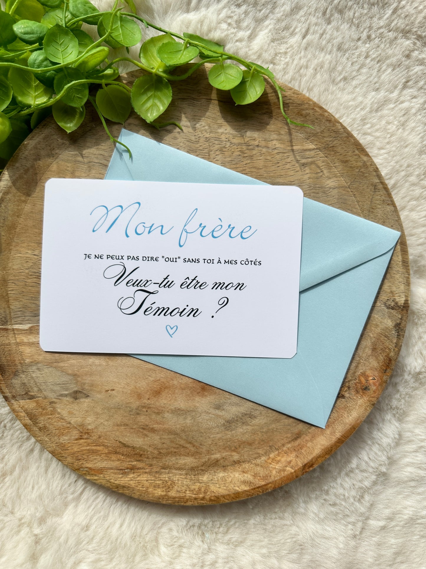 Carte demande de témoin de mariage