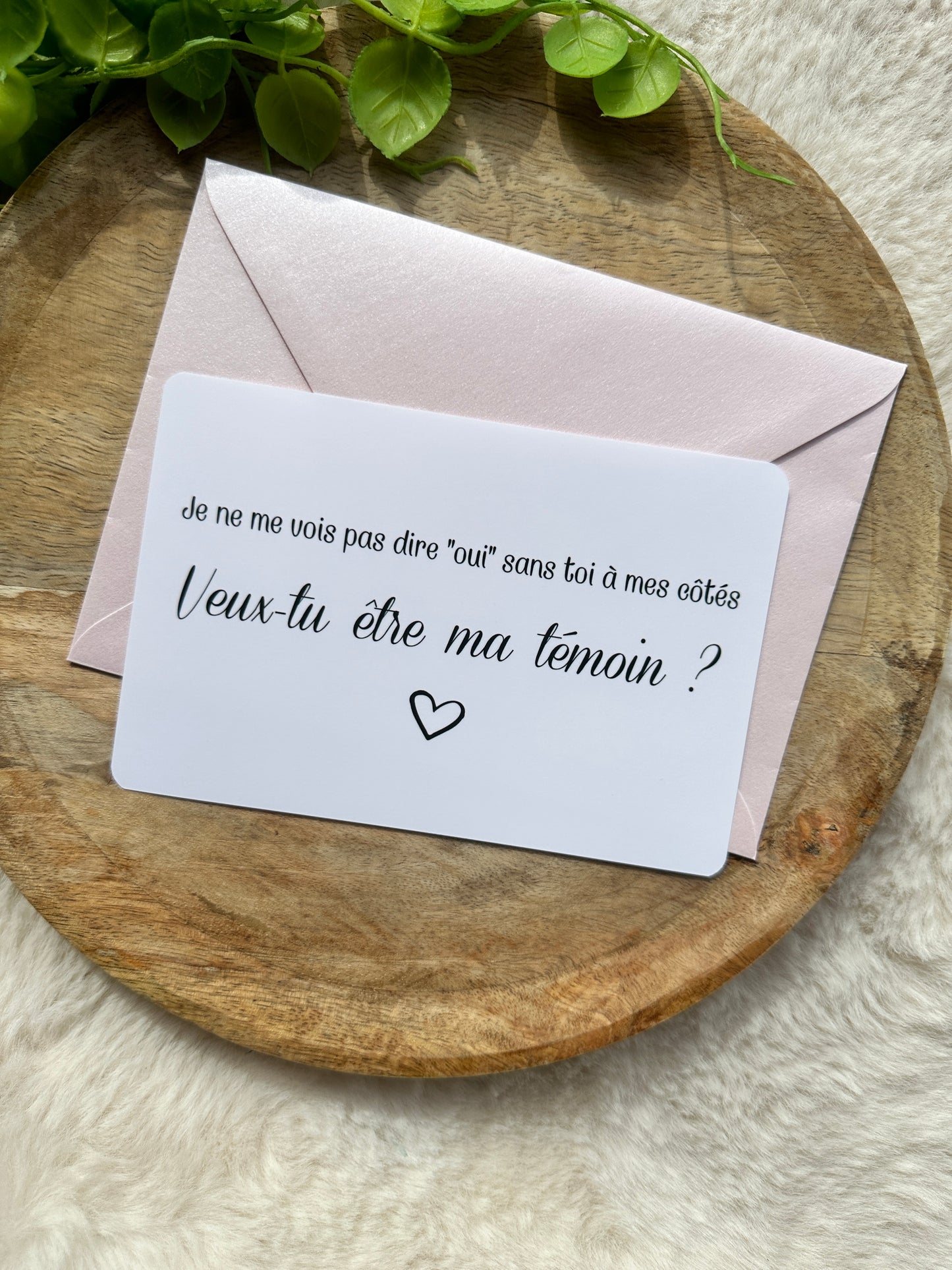Carte demande de témoin de mariage