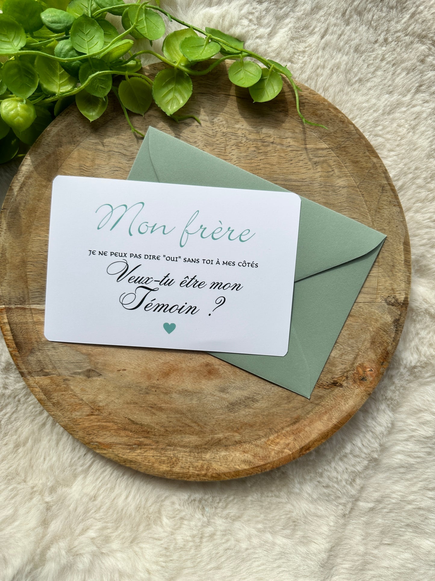 Carte demande de témoin de mariage