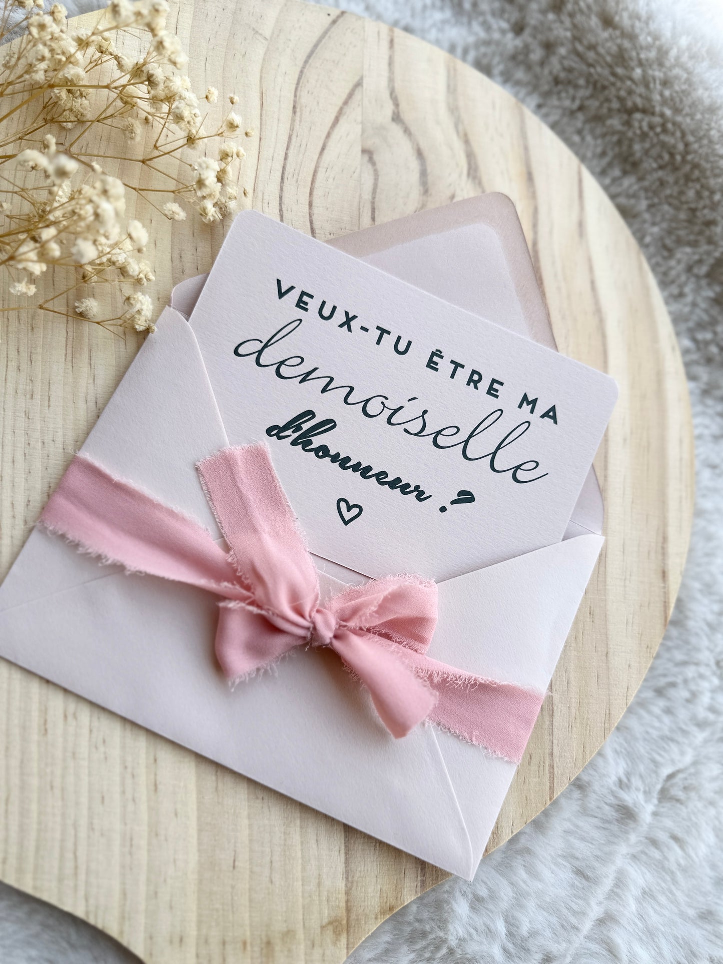 Carte demande de témoin de mariage garçon d'honneur, demoiselle d'honneur